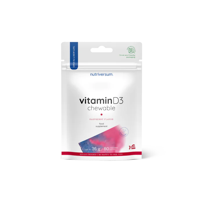 Nutriversum D3 vitamin rágótabletta 60 db